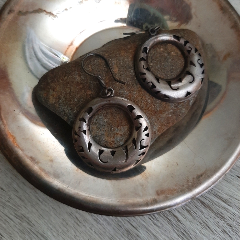 Vintage Art Deco Moon Earrings